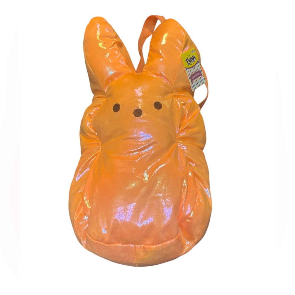 Peeps Plush Orange Iridescent Backpack NWT